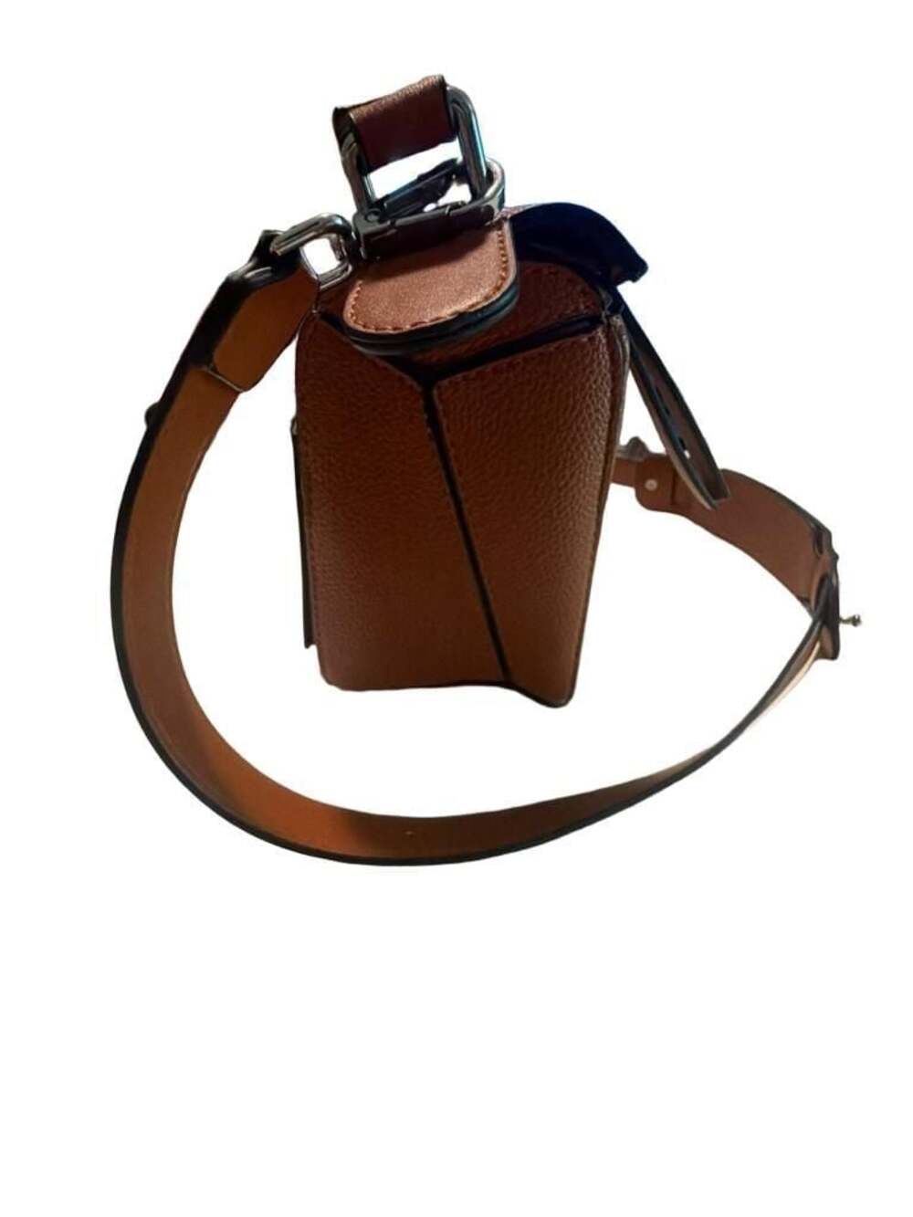 Puzzle Bag in Brown Grained Calfskin. Not Loewe. - Picture 7 of 7